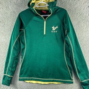 USF South Florida Bulls Jacket Mens Large Green Outdoor Softshell‎ Athletic Hike